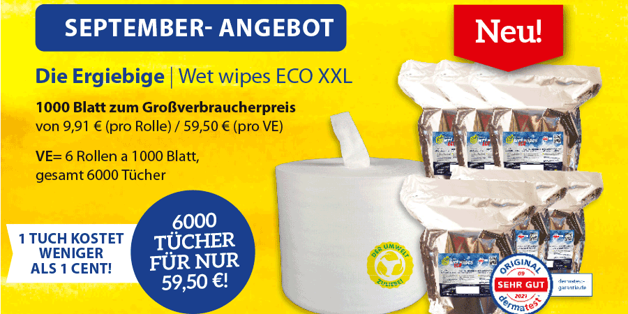 Maiarangebot 1 Desinfektionstuch kostet weniger als 1 Cent